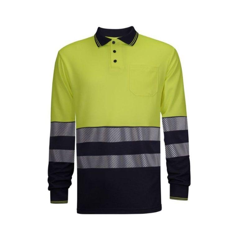 Polo Alta Visibilidad Combinado Amarillo Fluor