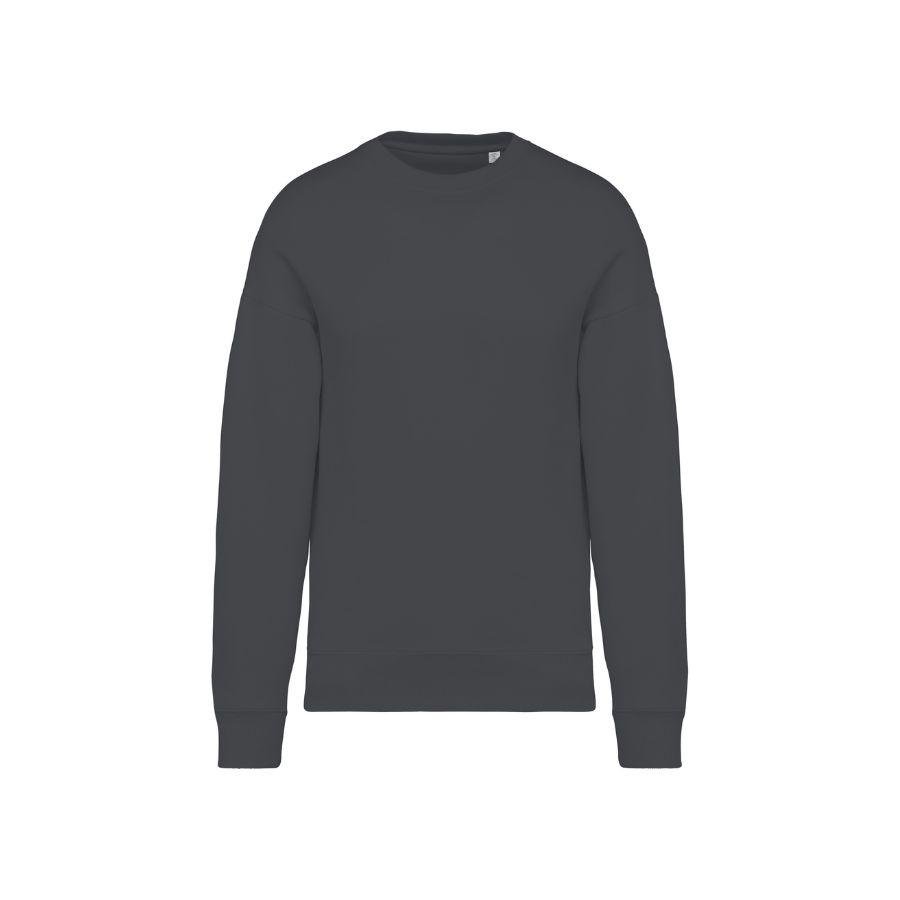 SUDADERA OVERSIZED FIT · SIN CAPUCHA · 300 GMS · TACTO MUY SUAVE · APARIENCIA ÚNICA · AS407 gris