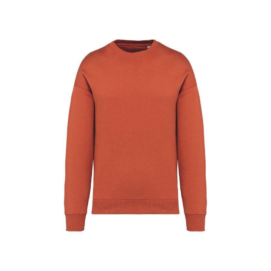 SUDADERA OVERSIZED FIT · SIN CAPUCHA · 300 GMS · TACTO MUY SUAVE · APARIENCIA ÚNICA · AS407 naranja
