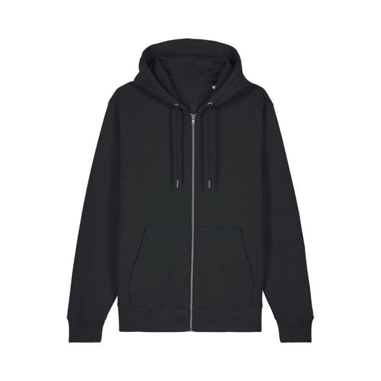 Sudadera Cremallera Completa · Con Capucha · 320 GSM · Dos Bolsillos · SG Negro
